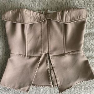 Brown missguided corset